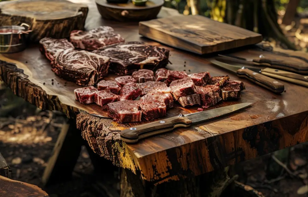 image of meat on a table illustrating the carnivore diet