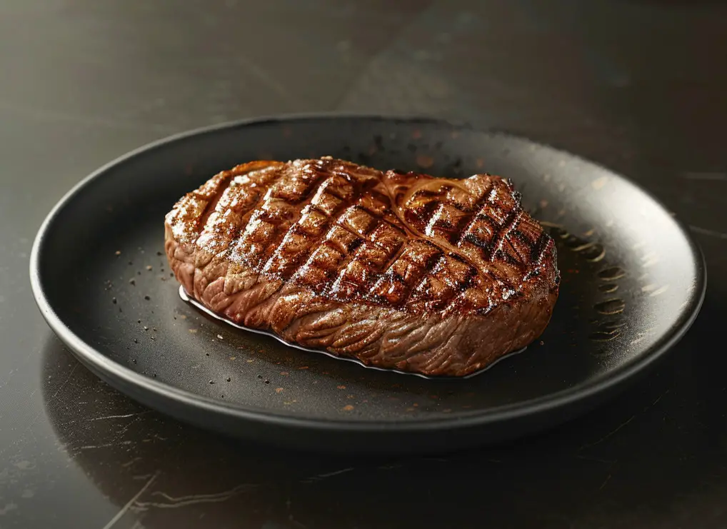 image of a steak on a plate